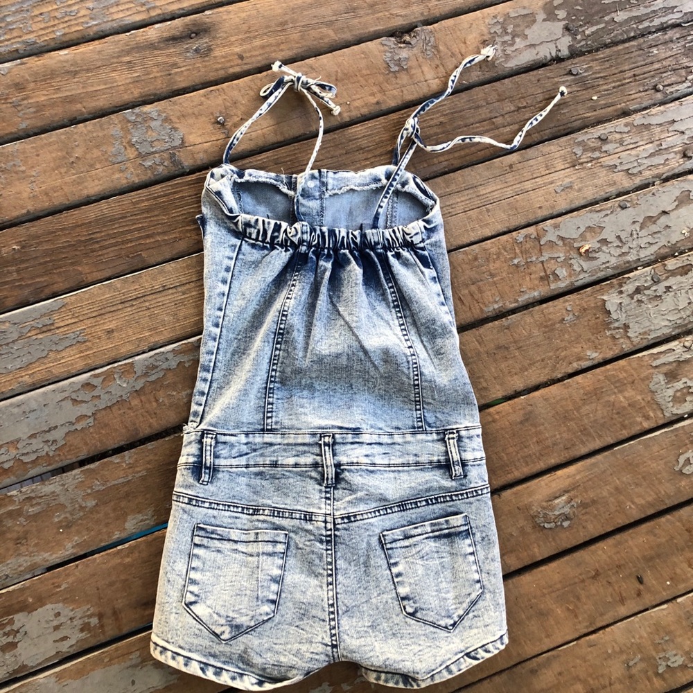 Denim romper - Picture 3 of 4